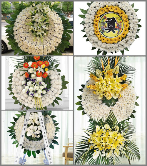 山东青岛即墨市环秀街道李家西城东村花圈速递