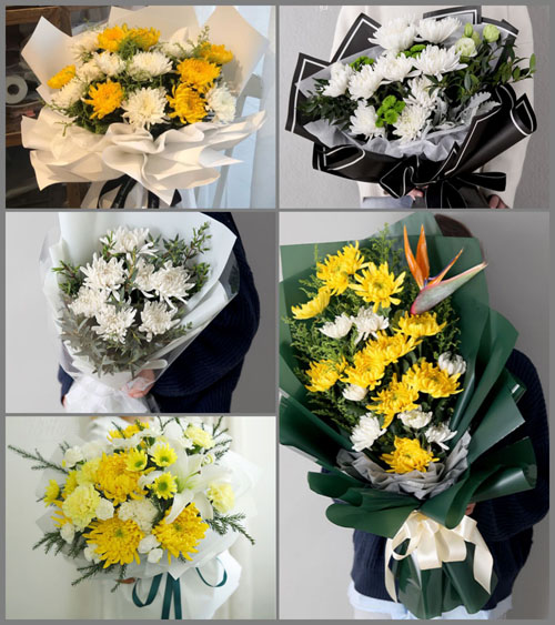 山东青岛即墨市环秀街道李家西城东村白事花束代送